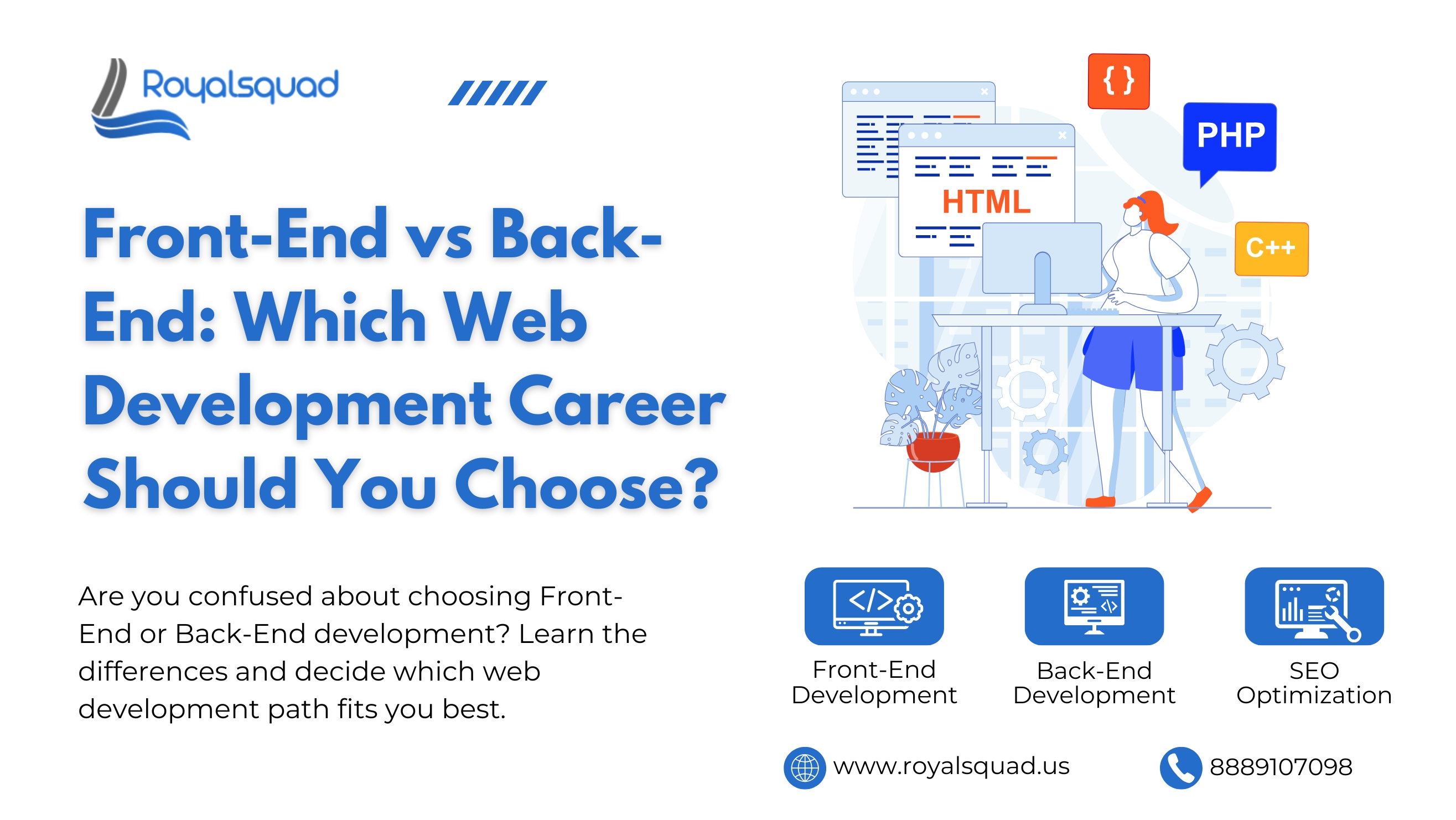 front-end and back-end development